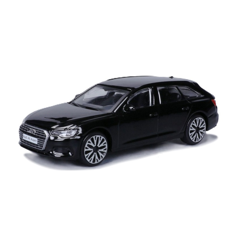 Modelauto-speelgoedauto Audi A6 zwart schaal 1:43-11 x 4 x 3 cm