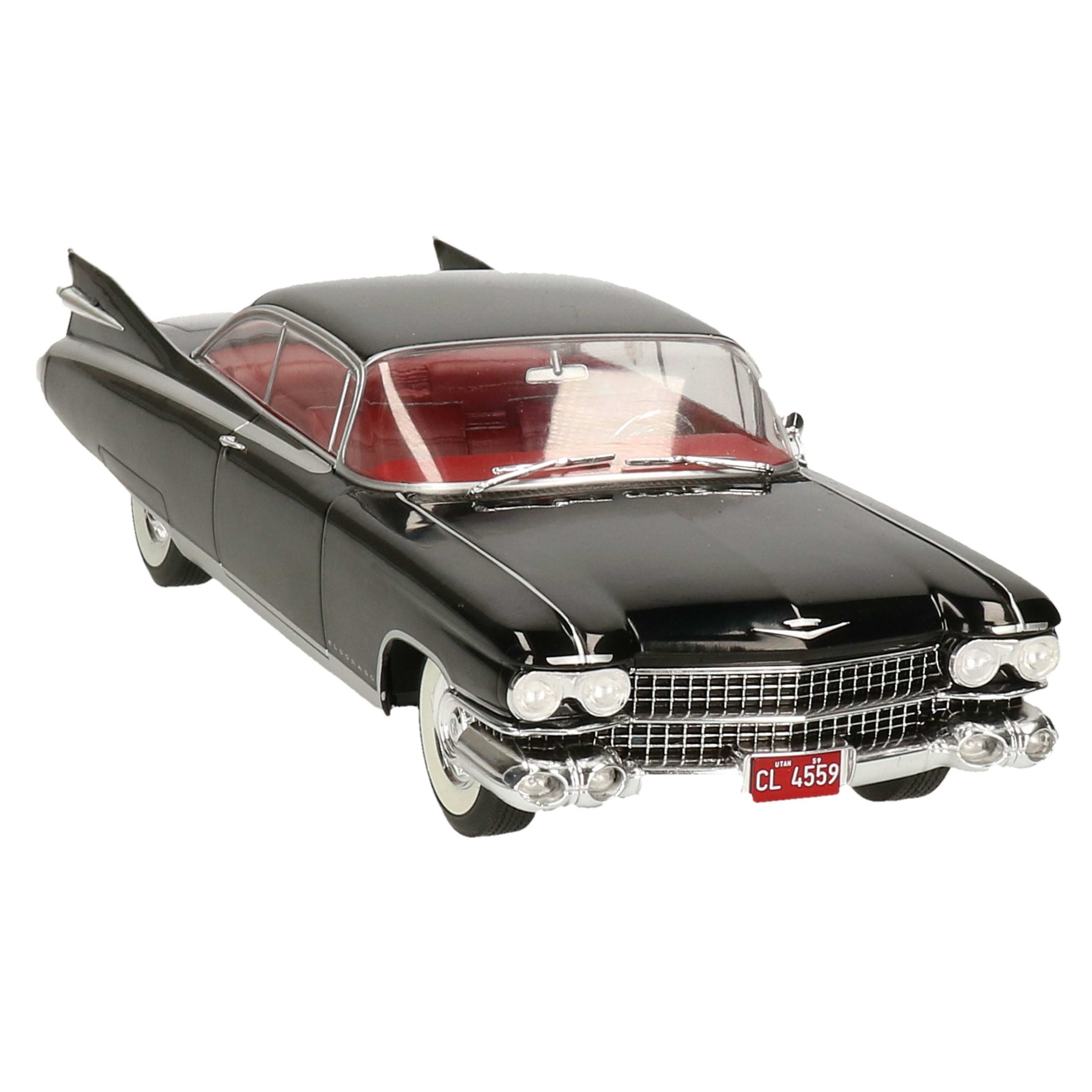 Modelauto-speelgoedauto Cadillac Eldorado 1959 zwart schaal 1:24-24 x 8 x 5 cm