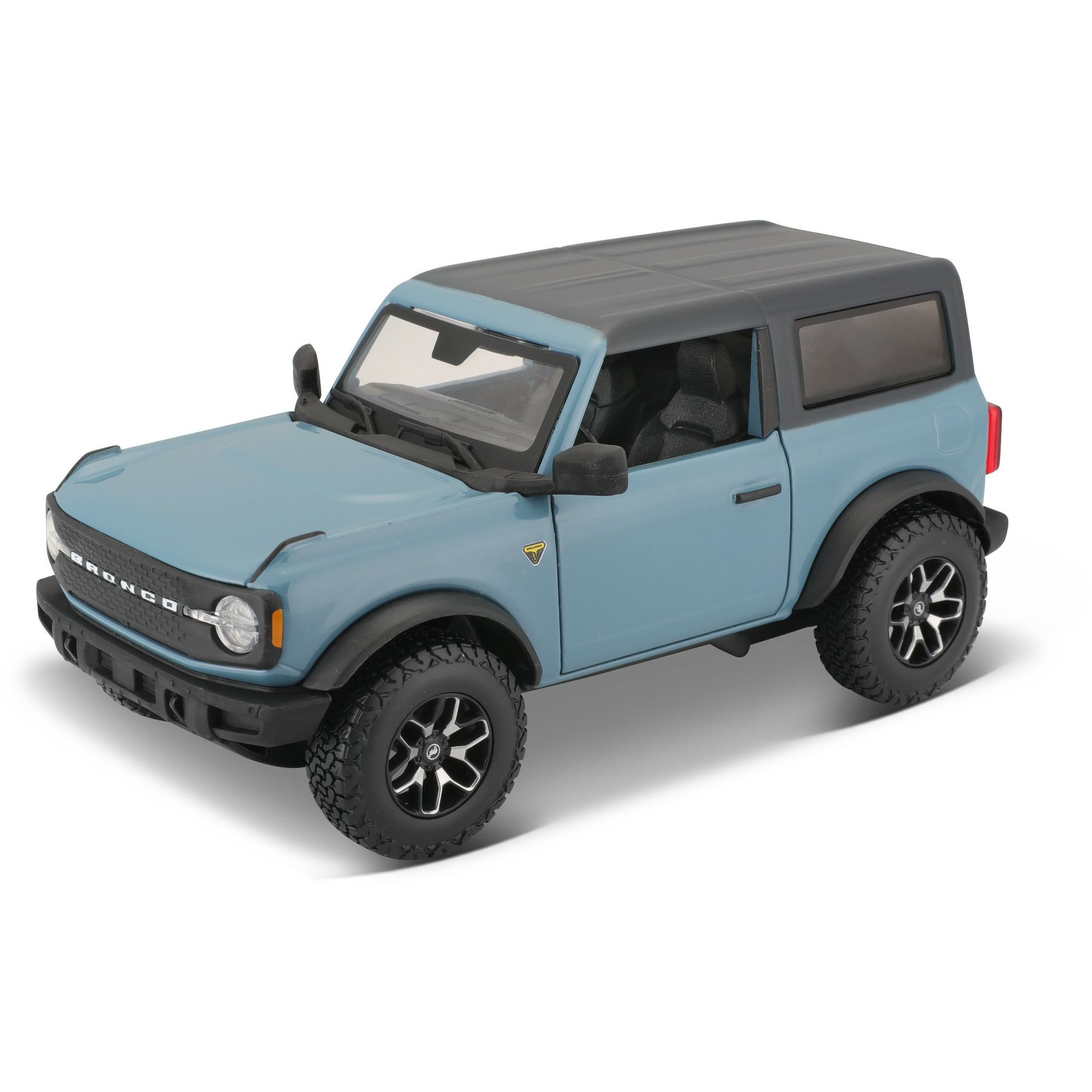 Modelauto-speelgoedauto Ford Bronco Badlands blauw schaal 1:24-18 x 8 x 7 cm