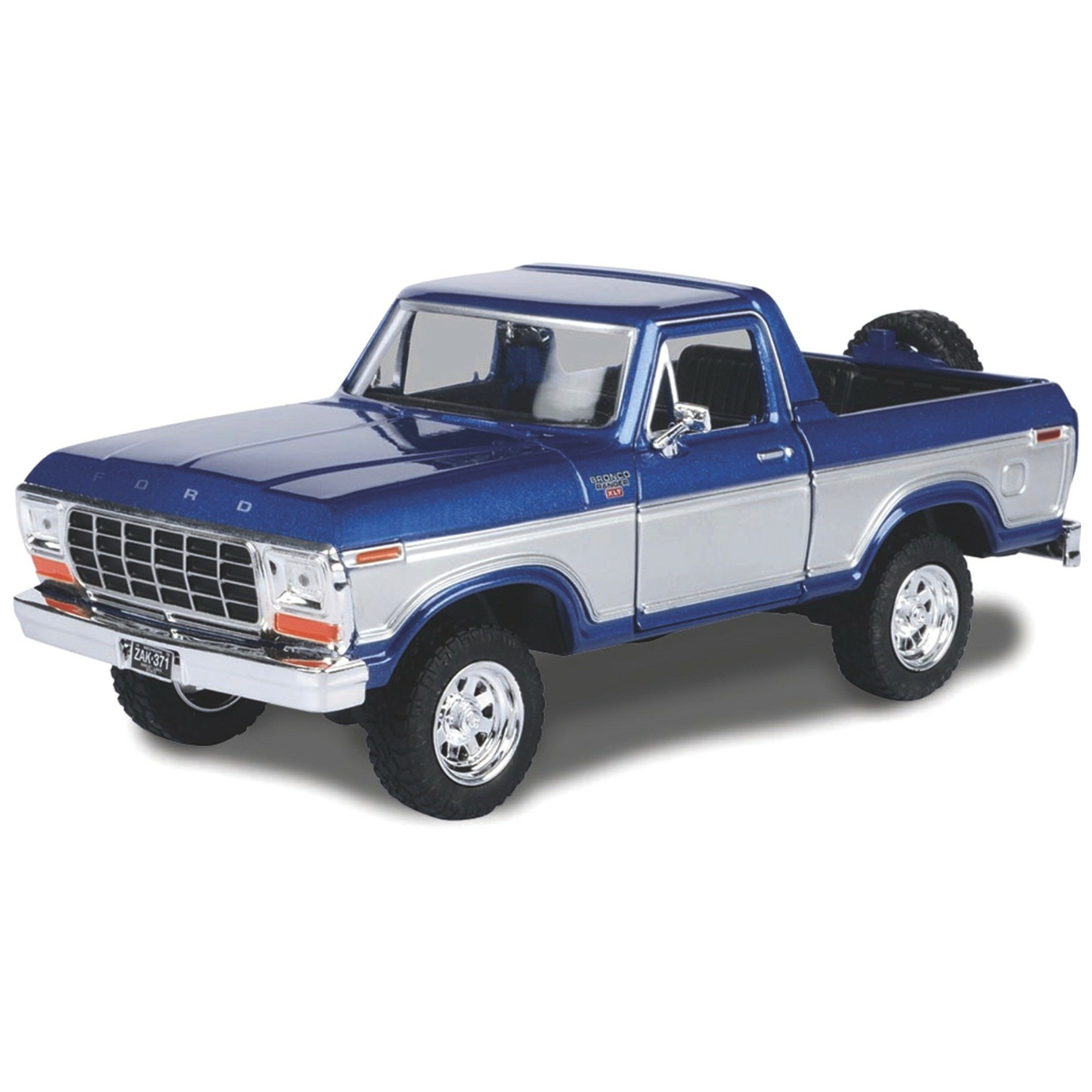 Modelauto-speelgoedauto Ford Bronco pick-up blauw schaal 1:24-19 x 8 x 8 cm