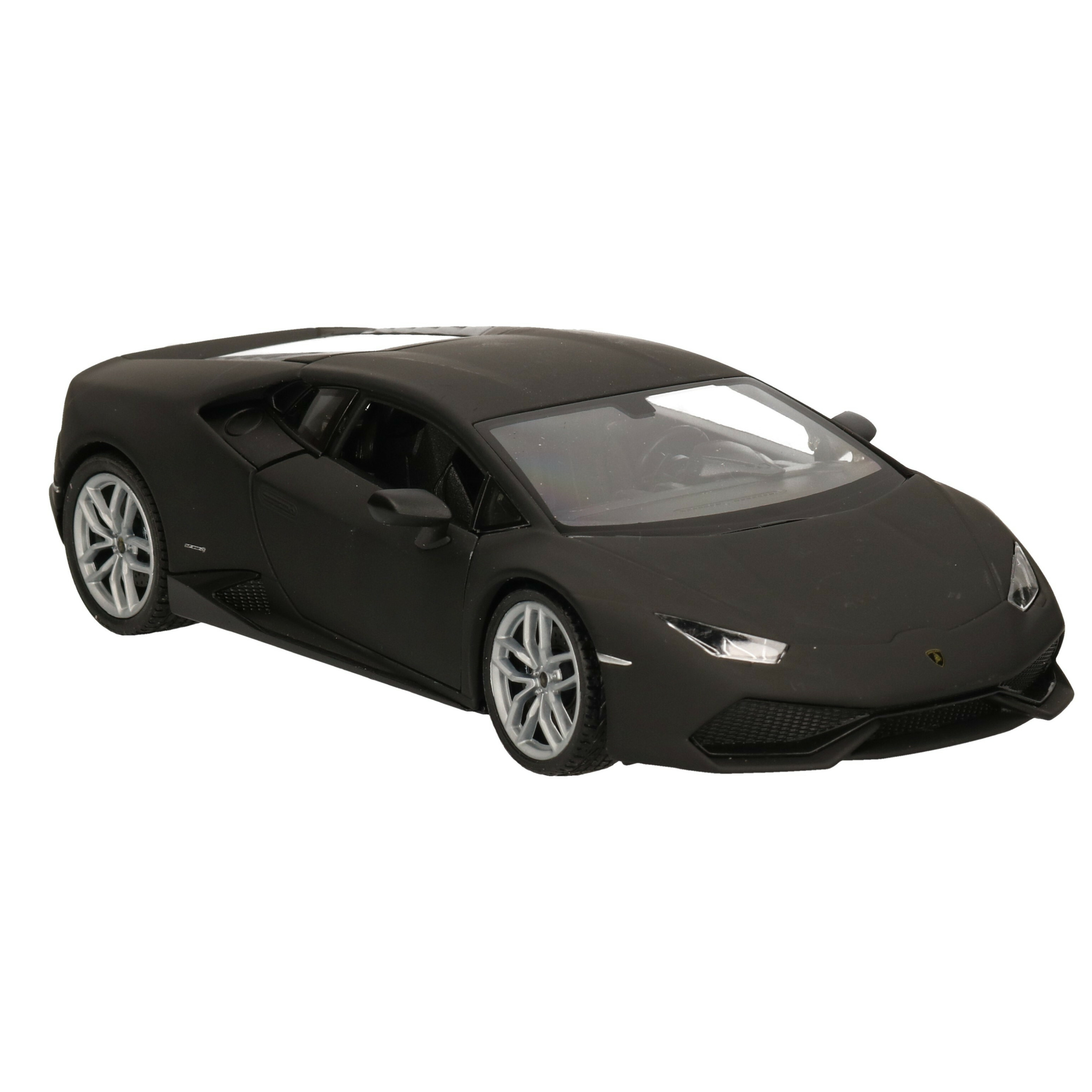 Modelauto-speelgoedauto Lamborghini Huracan matzwart schaal 1:24-19 x 8 x 5 cm