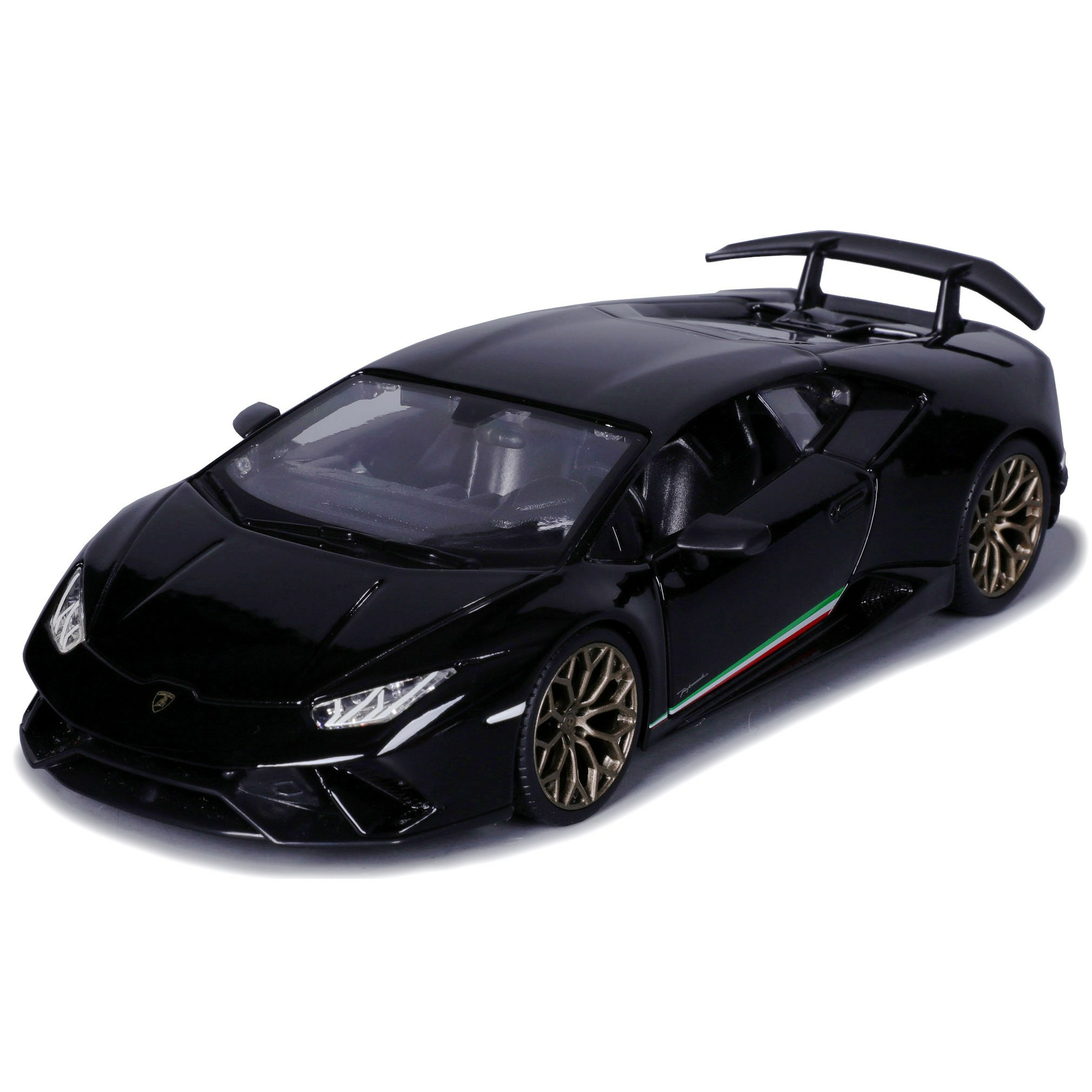 Modelauto-speelgoedauto Lamborghini Huracan Performante zwart schaal 1:24-19 x 8 x 5 cm