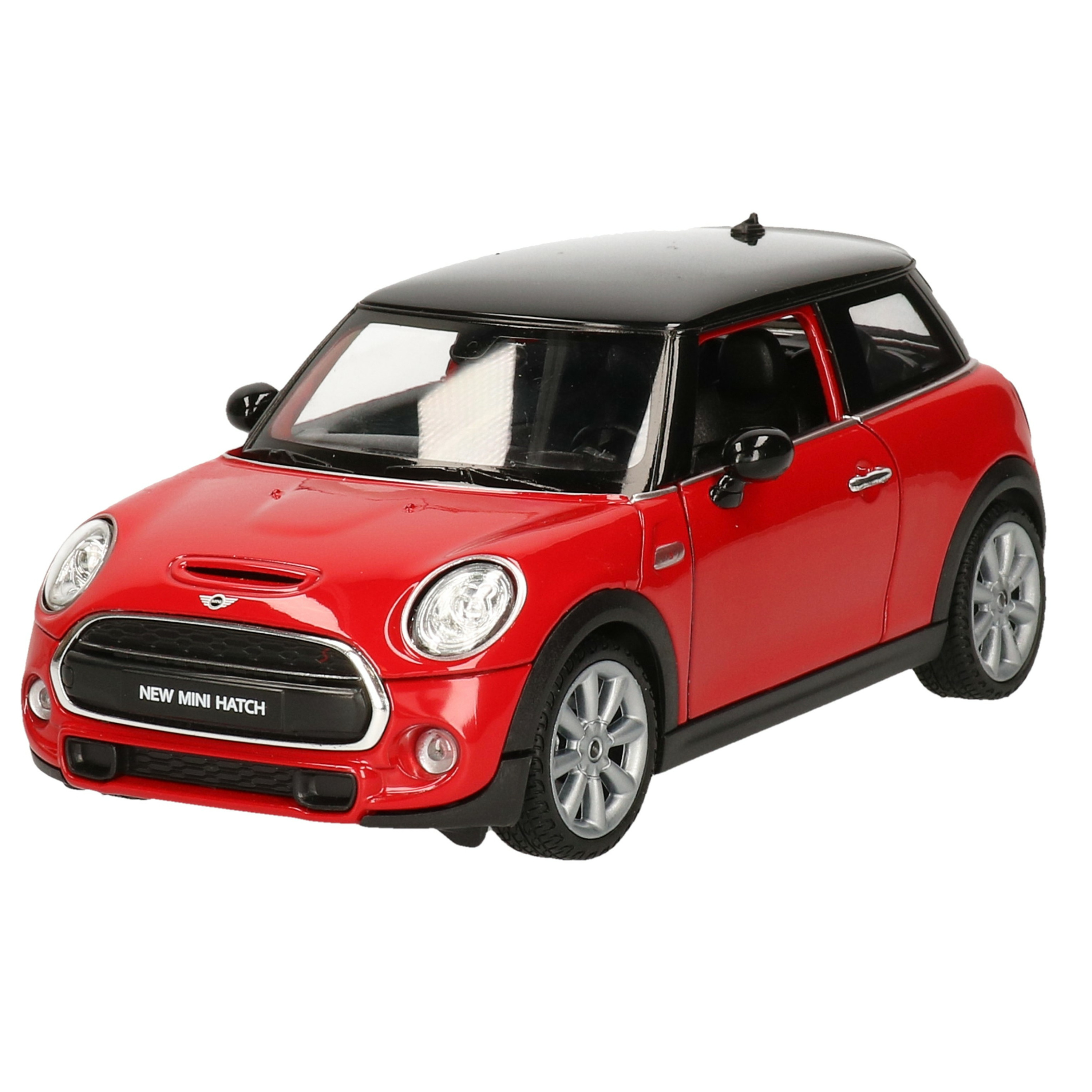 Modelauto-speelgoedauto Mini Cooper S rood schaal 1:24-16 x 7 x 6 cm