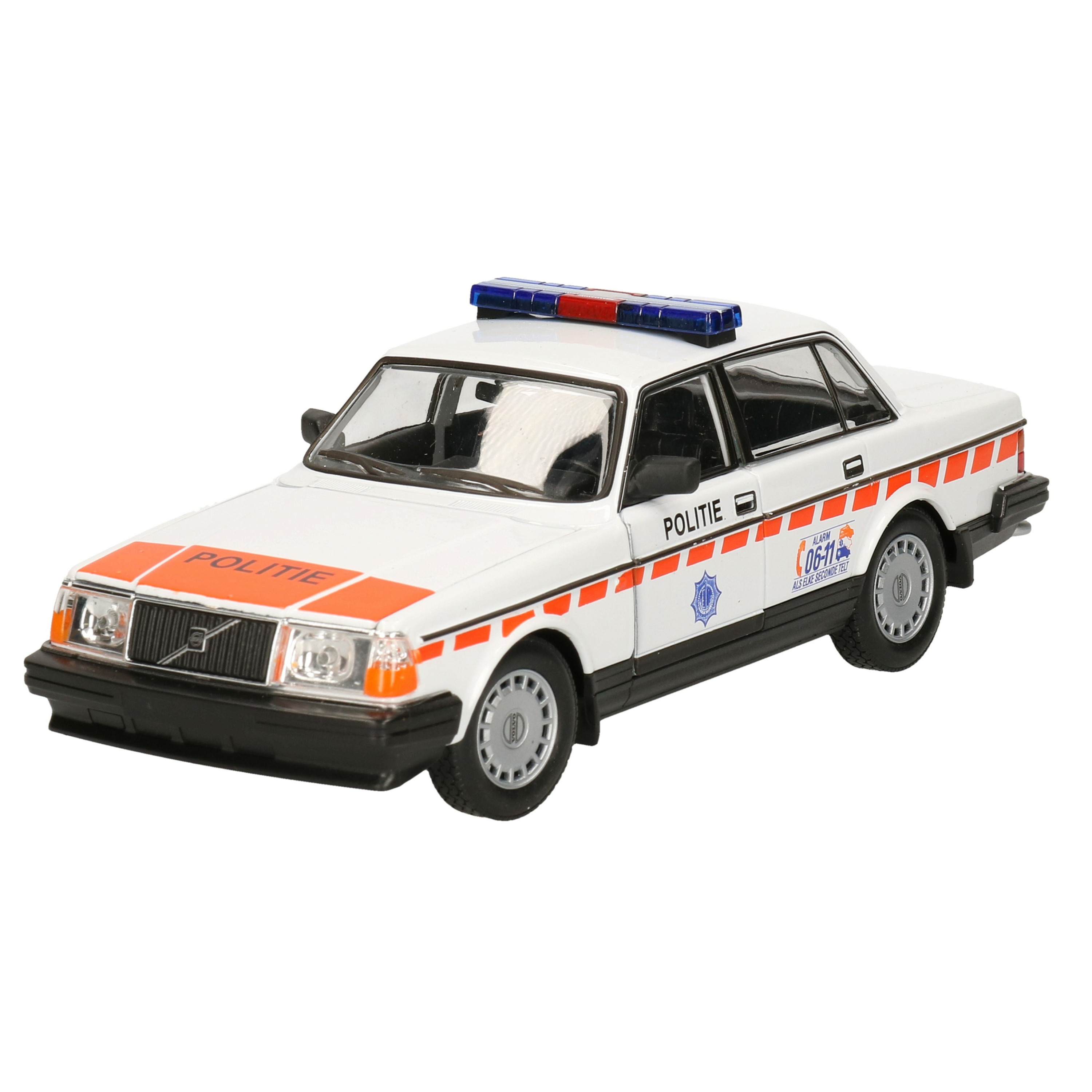 Modelauto-speelgoedauto Volvo 240GL politie 1986 schaal 1:24-20 x 7 x 6 cm