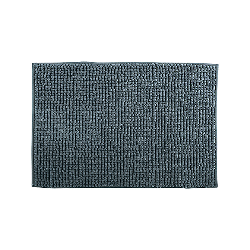 MSV Badkamerkleedje-badmat tapijt voor op de vloer donkergrijs 50 x 80 cm