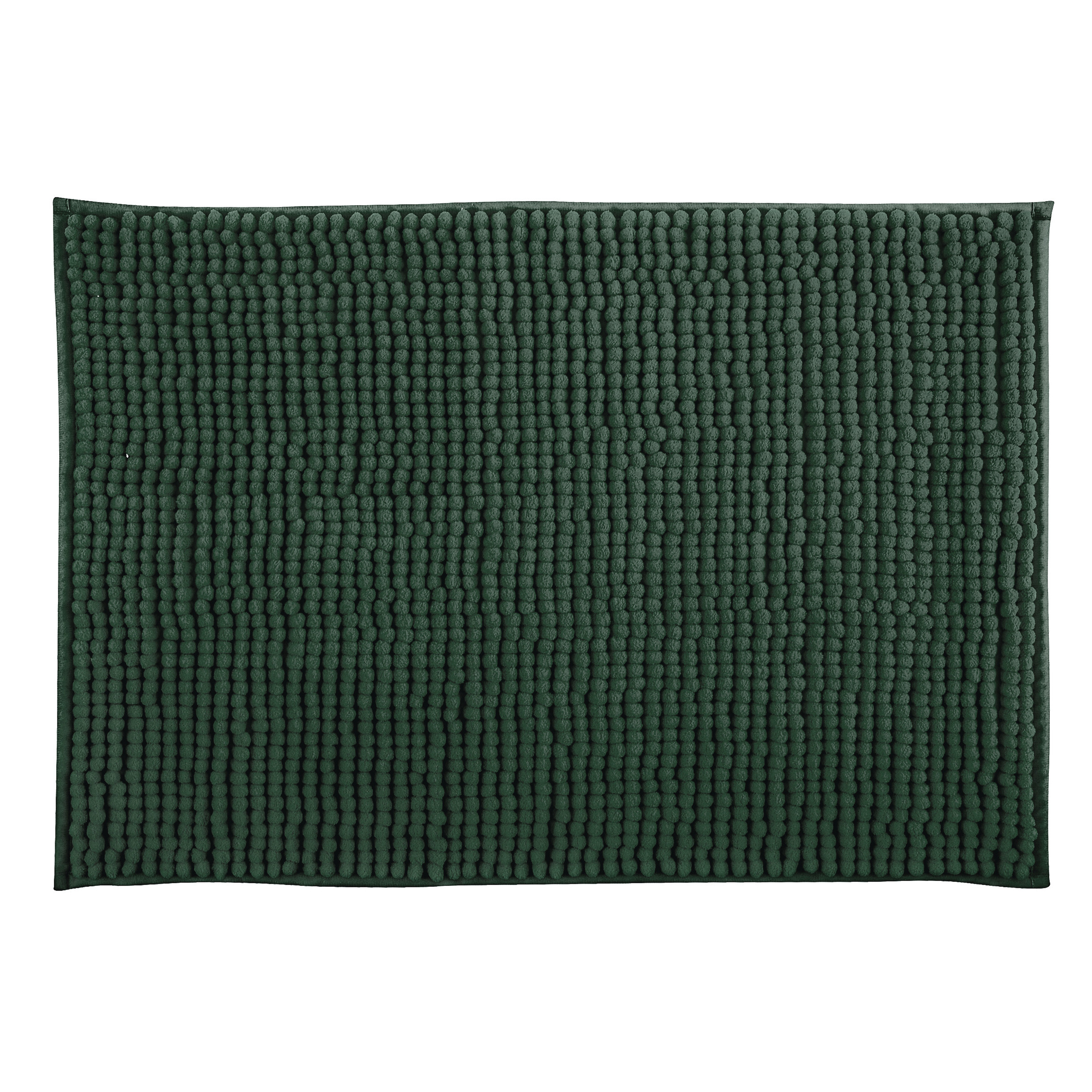 MSV Badkamerkleedje-badmat tapijt voor op de vloer donkergroen 40 x 60 cm