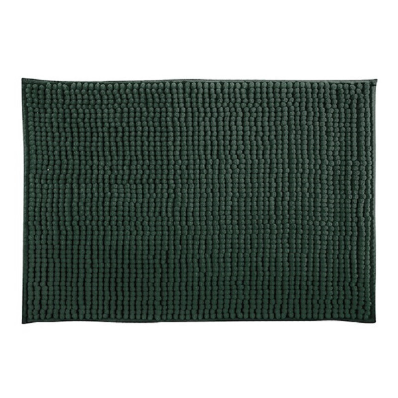 MSV Badkamerkleedje-badmat tapijt voor op de vloer donkergroen 50 x 80 cm