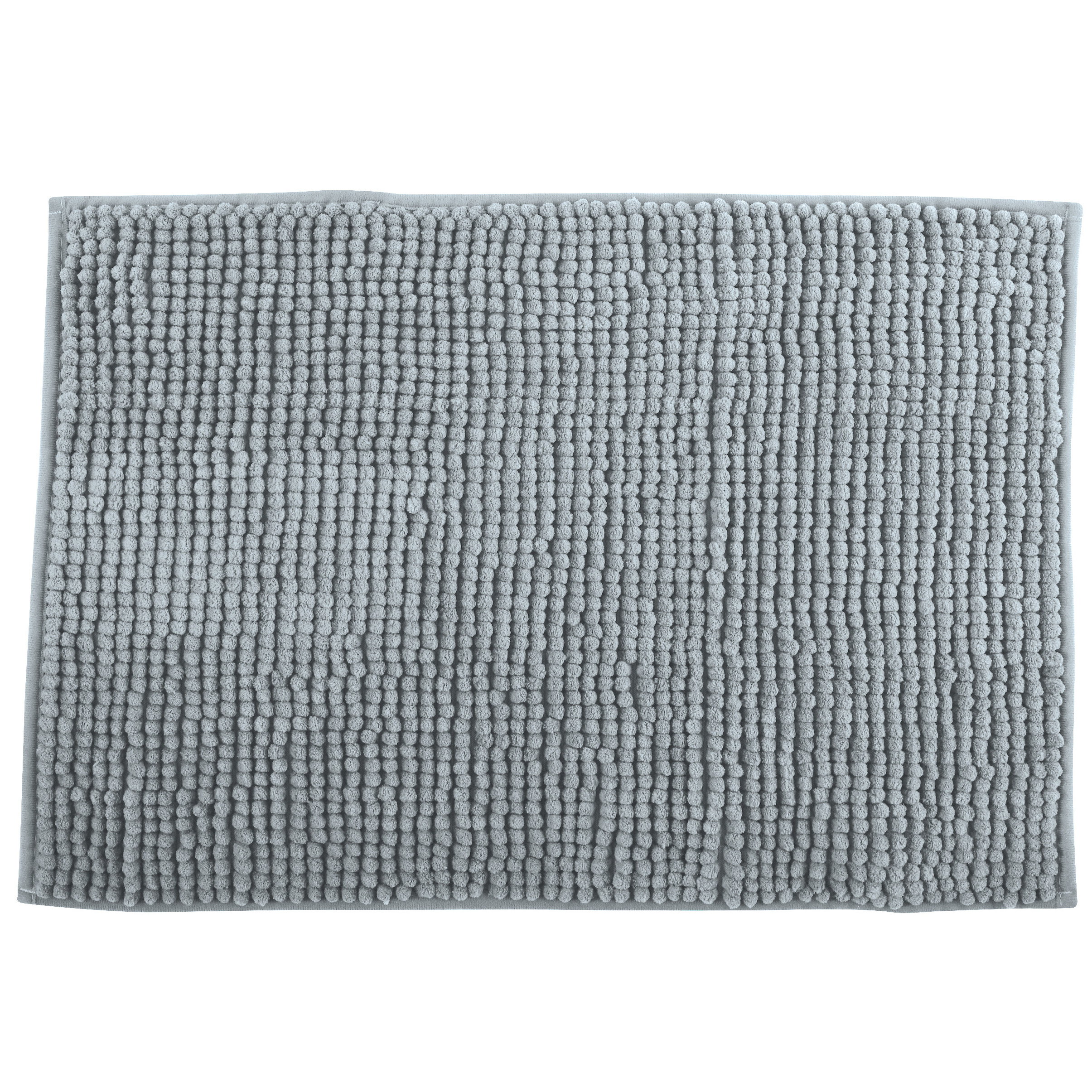 MSV Badkamerkleedje-badmat tapijt voor op de vloer lichtgrijs 40 x 60 cm