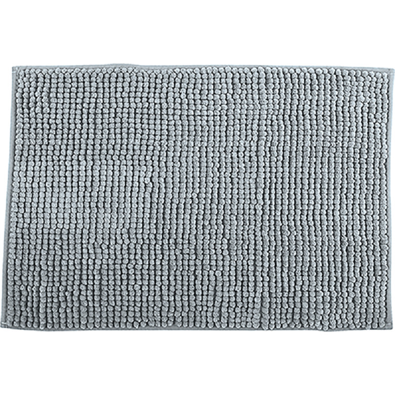 MSV Badkamerkleedje-badmat tapijt voor op de vloer lichtgrijs 50 x 80 cm