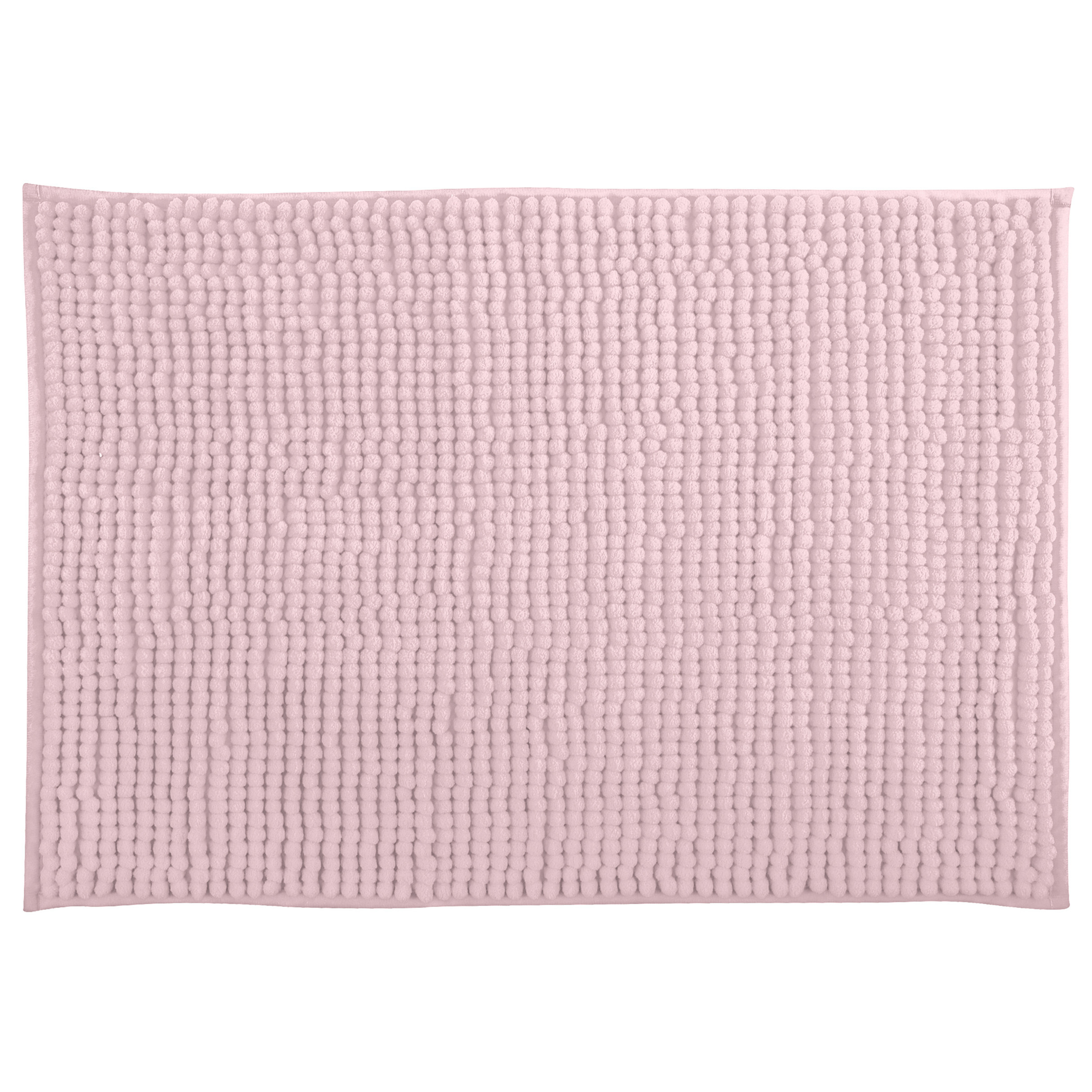 MSV Badkamerkleedje-badmat tapijt voor op de vloer lichtroze 40 x 60 cm