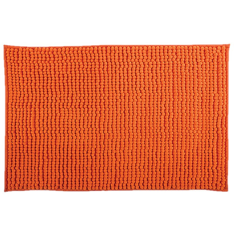 MSV Badkamerkleedje-badmat tapijt voor op de vloer oranje 50 x 80 cm