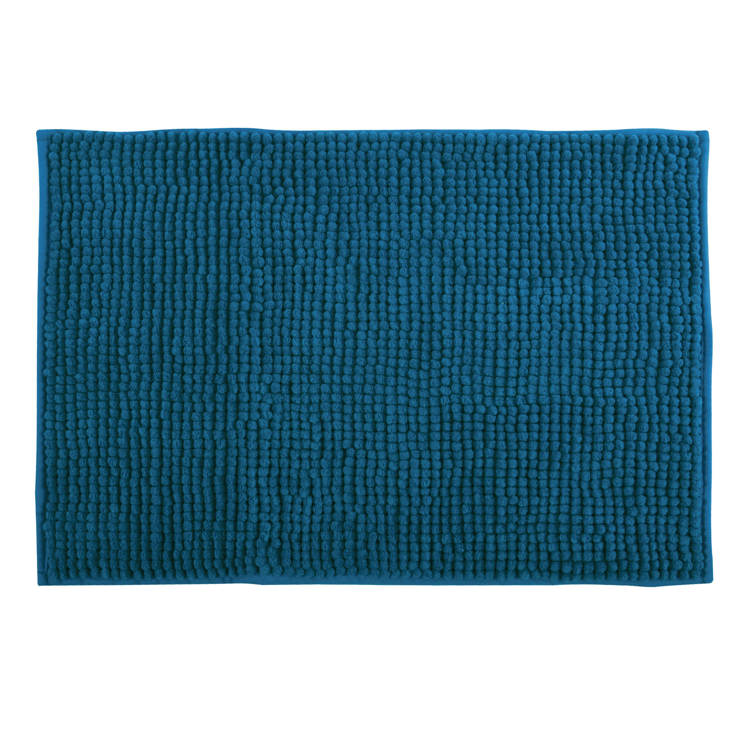 MSV Badkamerkleedje-badmat tapijt voor op de vloer petrol blauw 50 x 80 cm