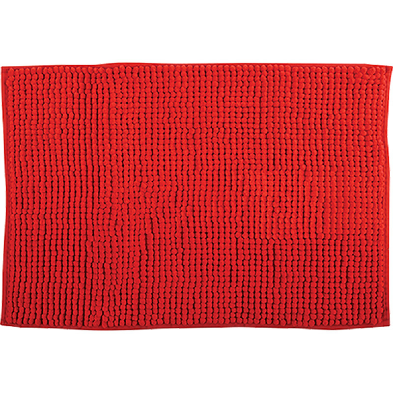 MSV Badkamerkleedje-badmat tapijt voor op de vloer rood 50 x 80 cm