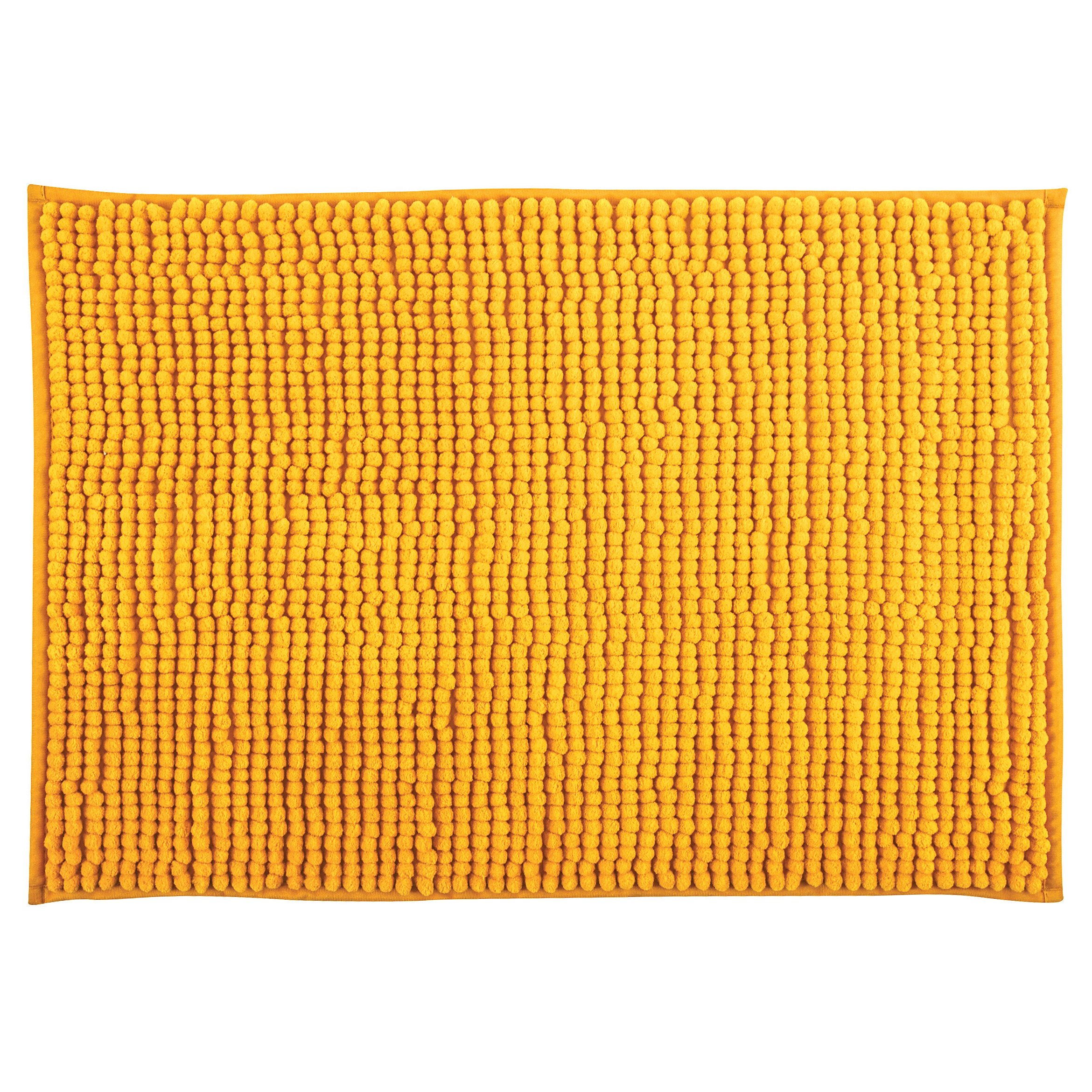 MSV Badkamerkleedje-badmat tapijt voor op de vloer saffraan geel 40 x 60 cm