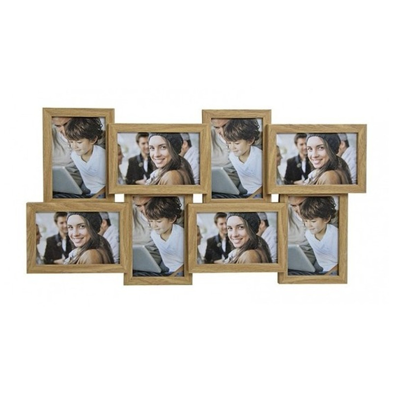 Multi foto frames voor 8 fotos 58 x 30 cm