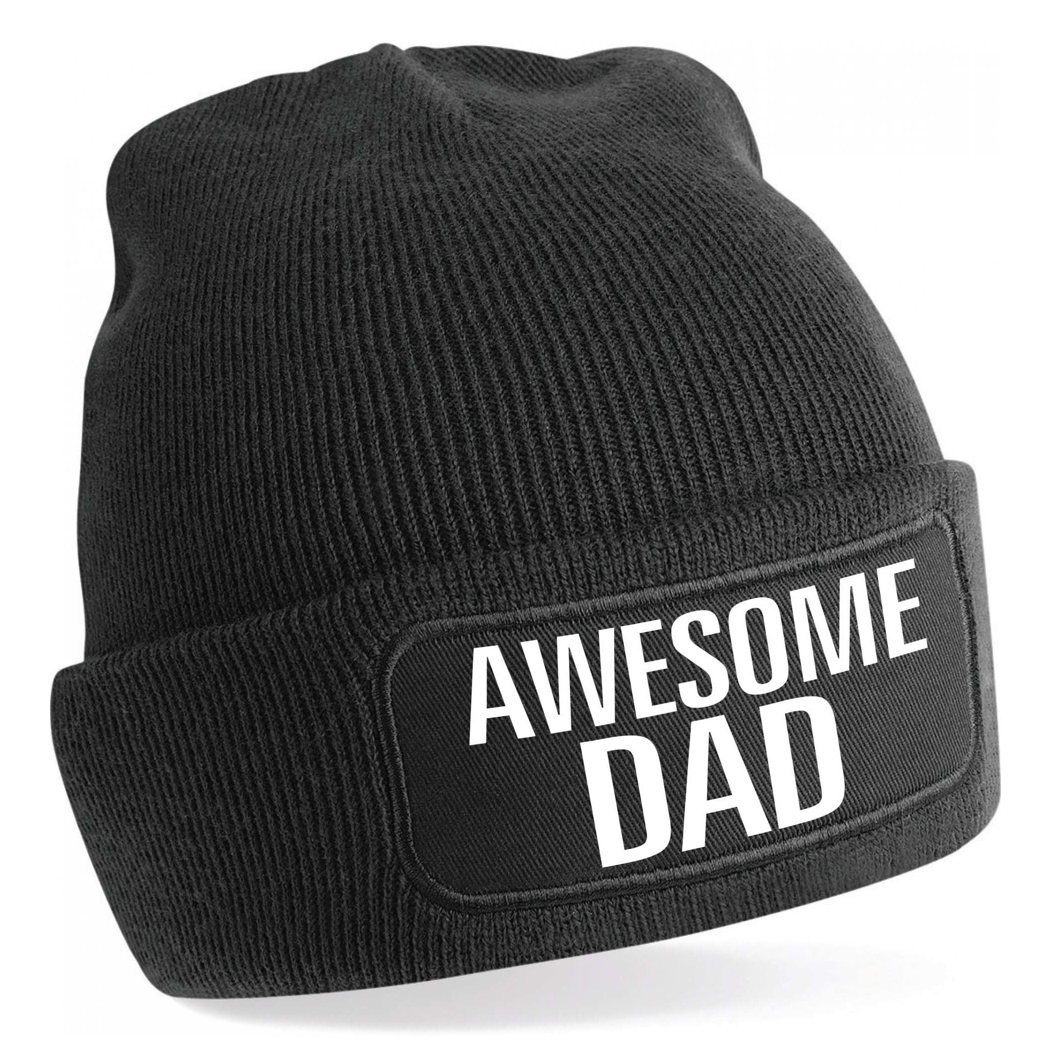 Muts awesome dad-geweldige vader zwart voor heren Winter cadeau papa- vader