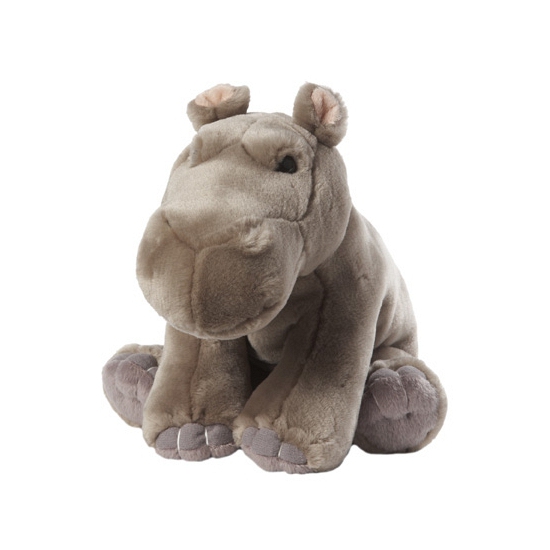 Nijlpaard knuffel zittend 22 cm