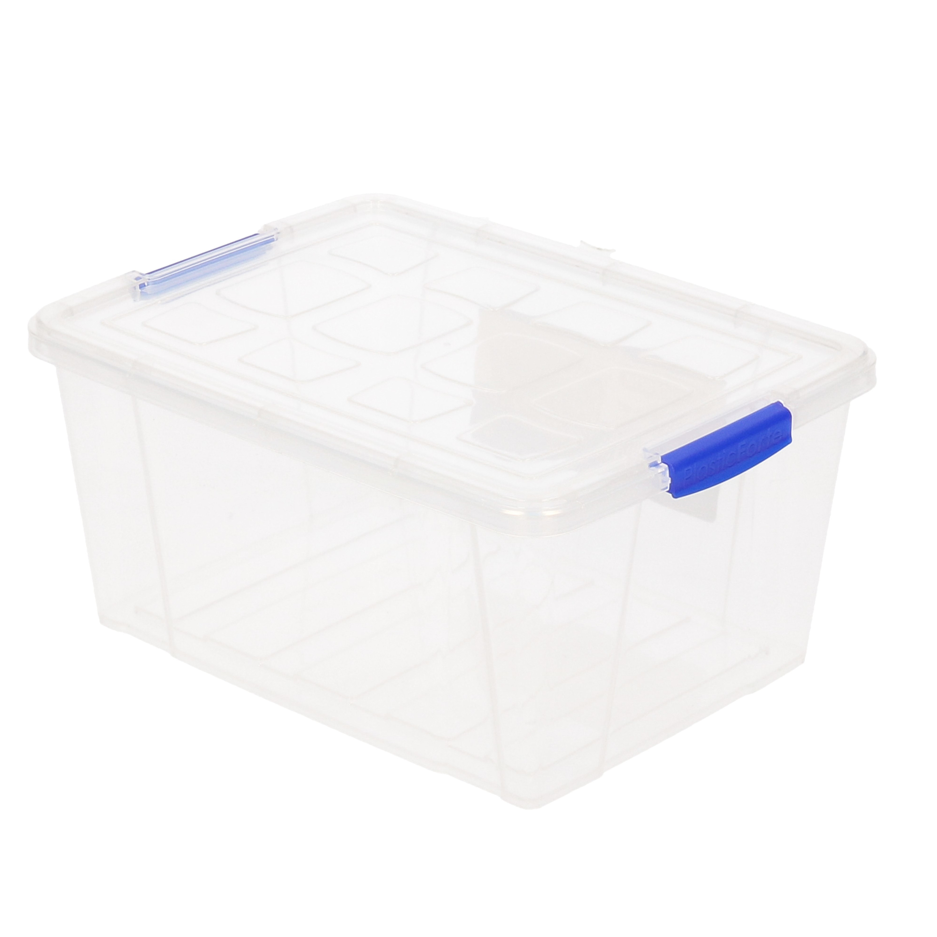 Opbergbox met deksel 4 liter transparant kunststof