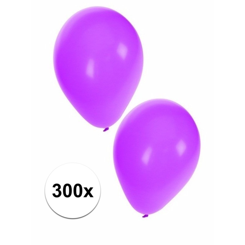 Paarse feest ballonnen, 300 st