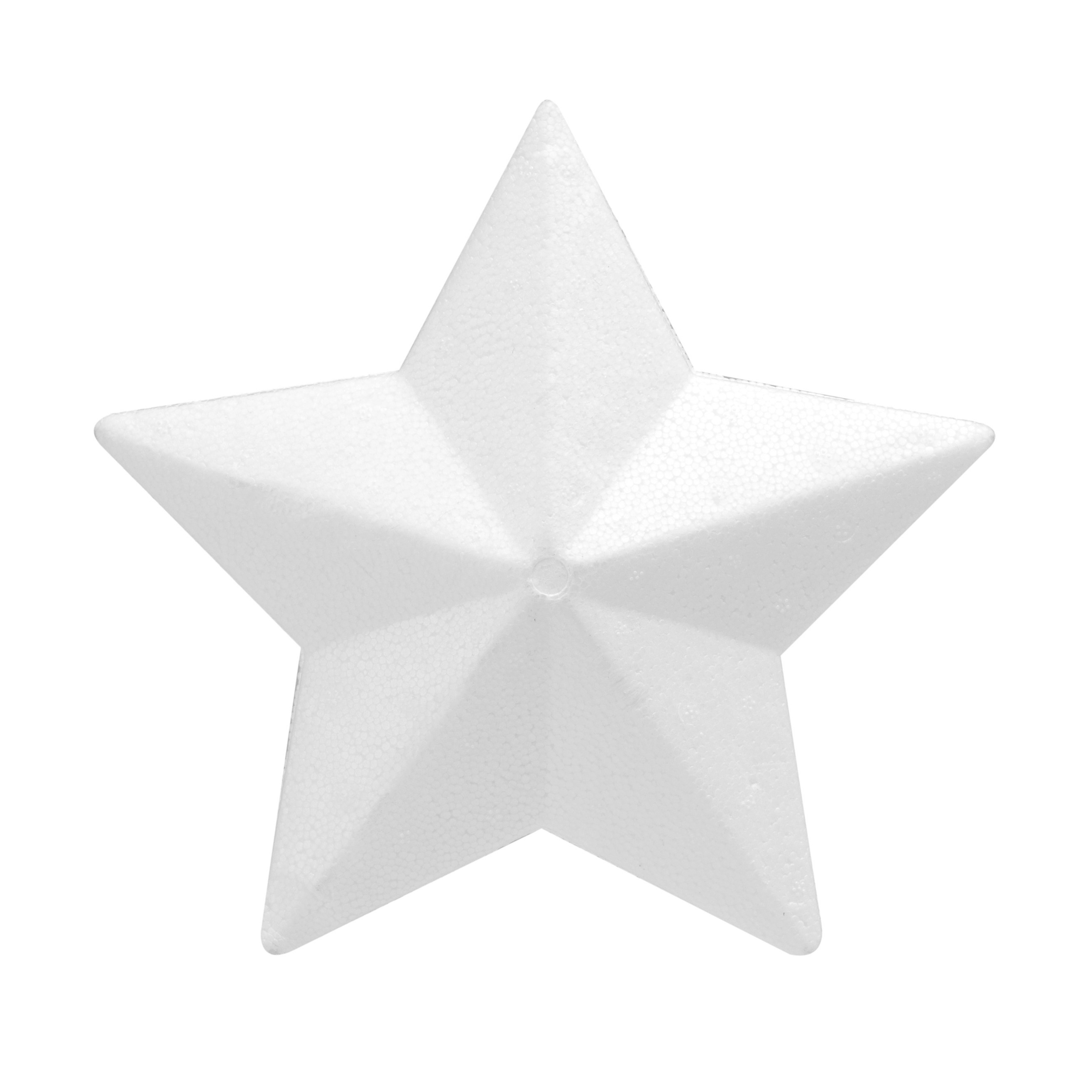 Piepschuim hobby knutselen vormen-figuren ster van 20 cm
