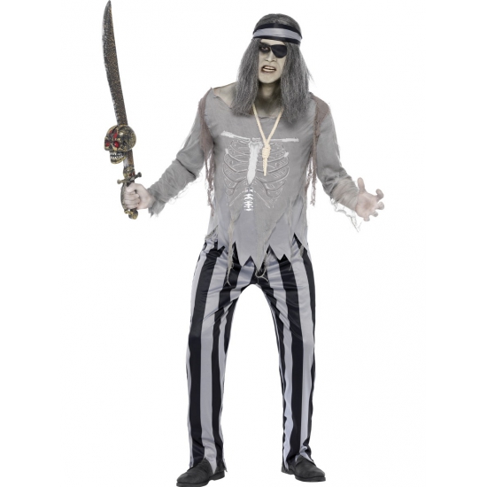 Piraten spook-zombie kostuum