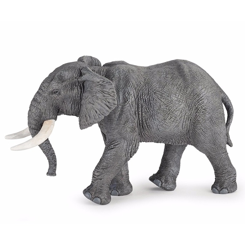 Plastic dieren Afrikaanse olifant 16 cm