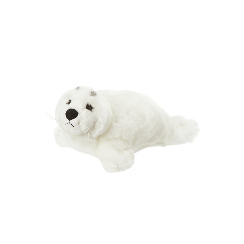 Pluche kleine witte zeehond pup knuffel van 16 cm