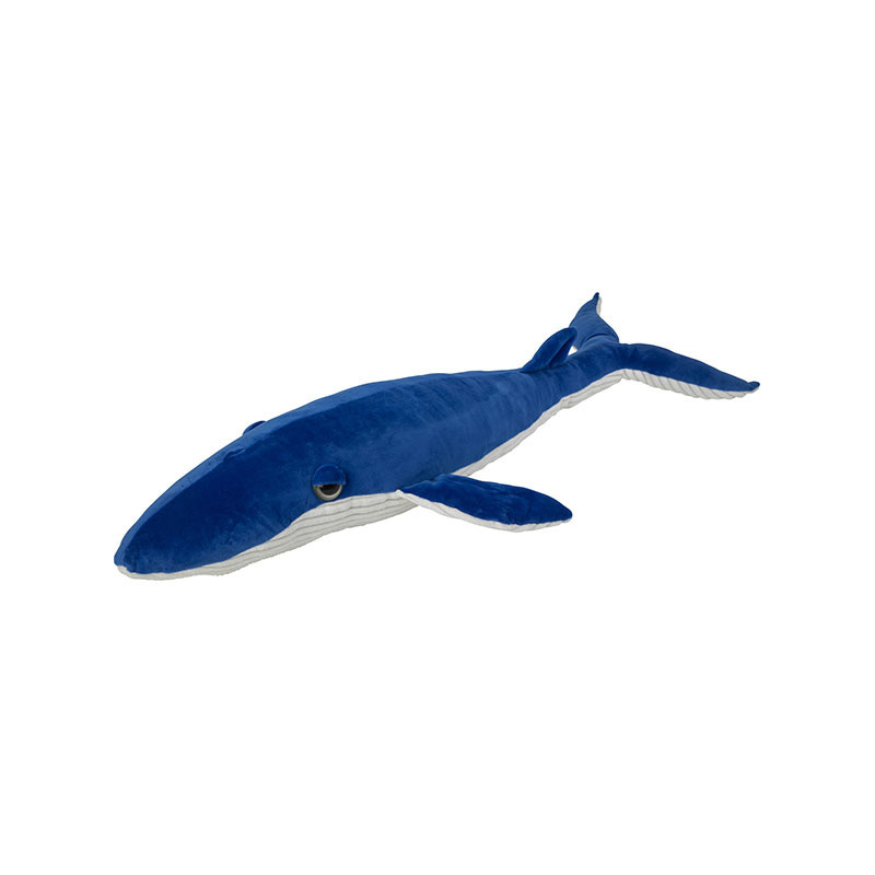 Pluche knuffel blauwe vinvis walvis van 95 cm