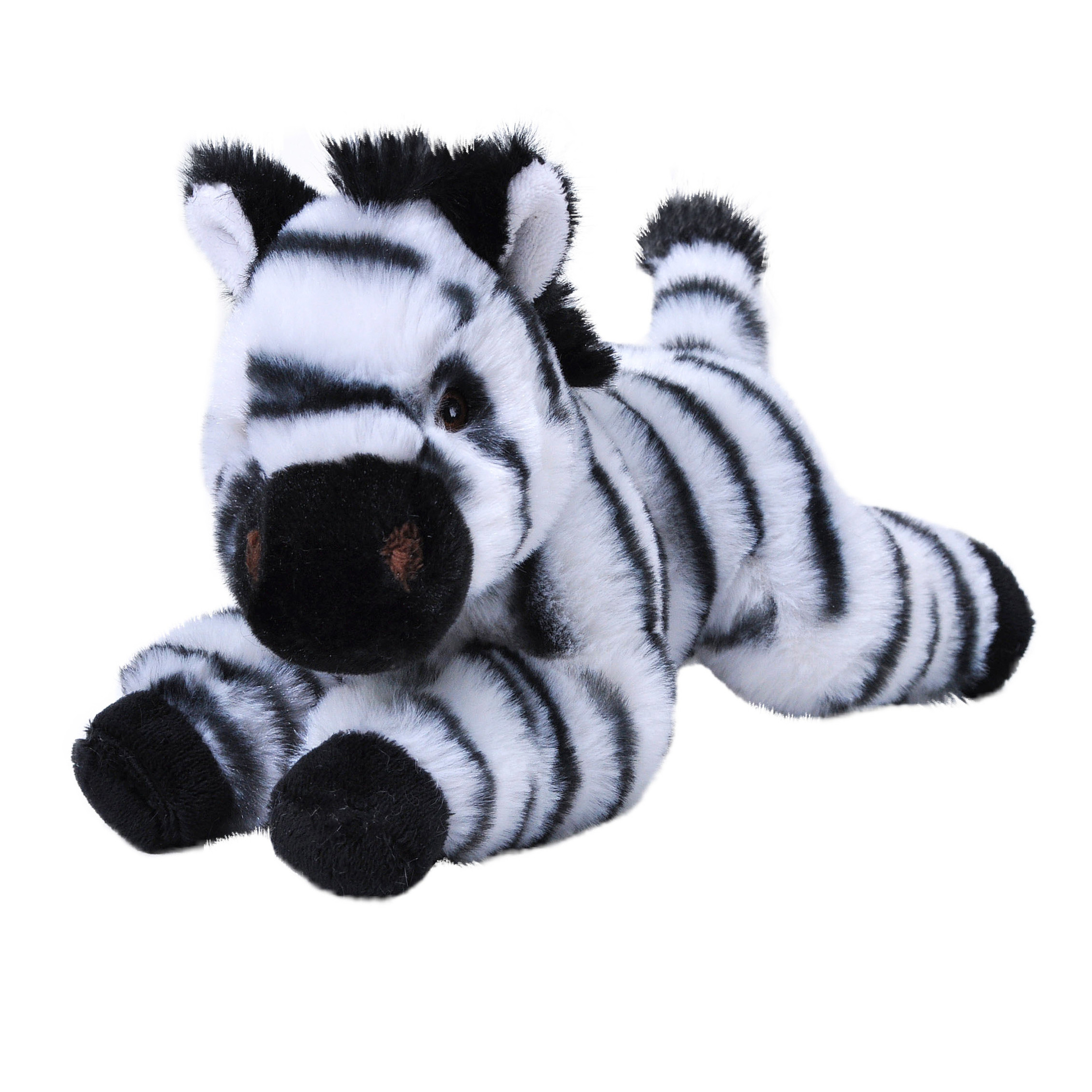 Pluche knuffel dieren Eco-kins zebra van 25 cm