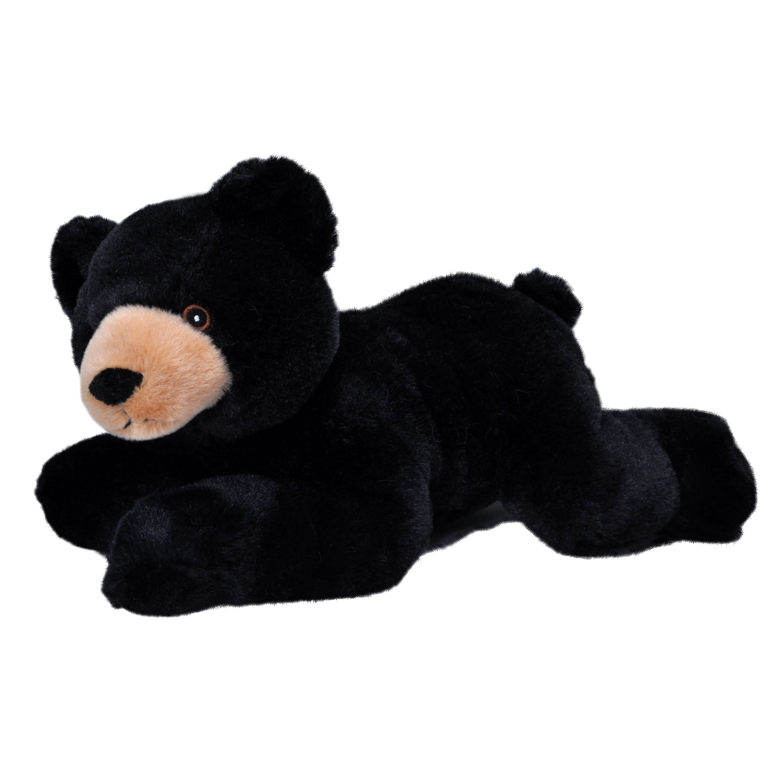 Pluche knuffel dieren Eco-kins zwarte beer van 30 cm