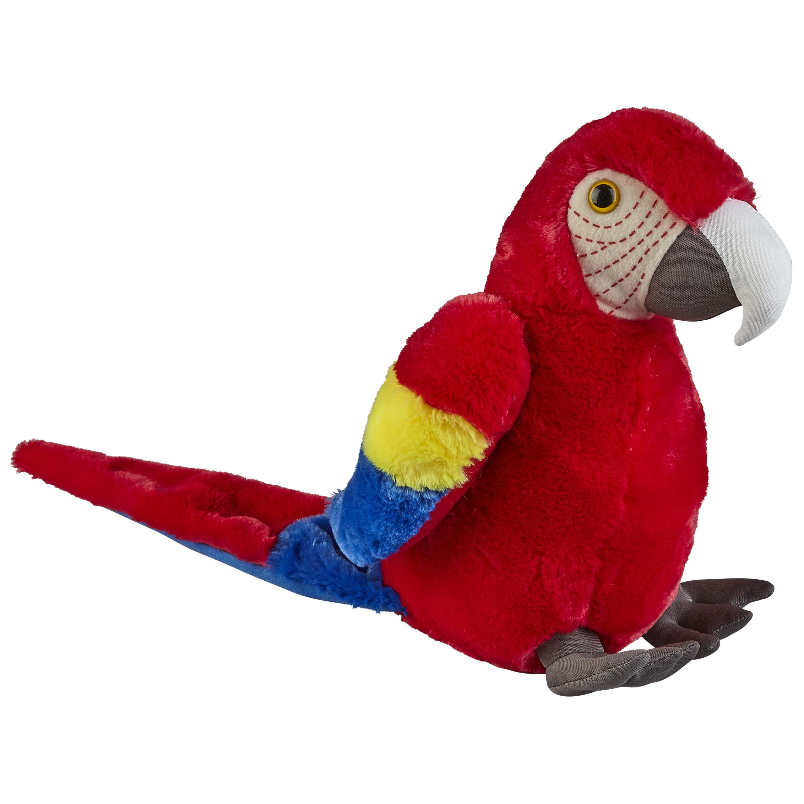 Pluche knuffel dieren rode Macaw papegaai vogel van 30 cm