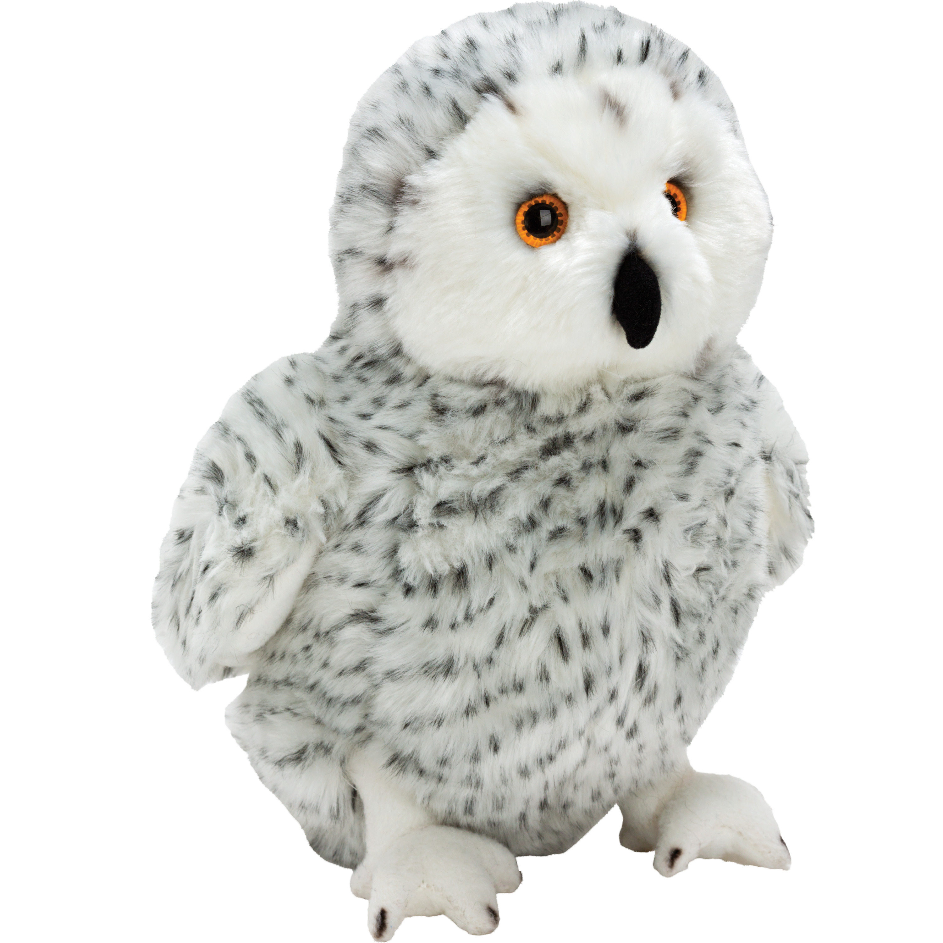 Pluche knuffel dieren Sneeuwuil 33 cm uilen-vogels speelgoed