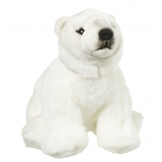 fontein borstel Vel Pluche knuffel ijsbeer 22 cm - Partyshopper Dieren knuffels winkel