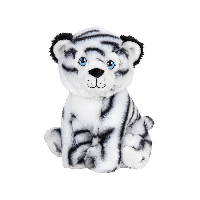 Pluche knuffel witte tijger van 19 cm