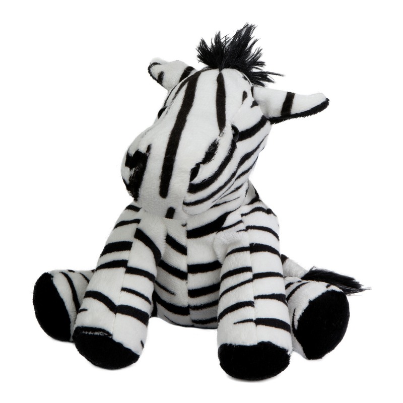 Pluche knuffeldier zebra 19 cm