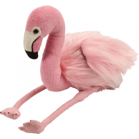 Pluche roze flamingo
