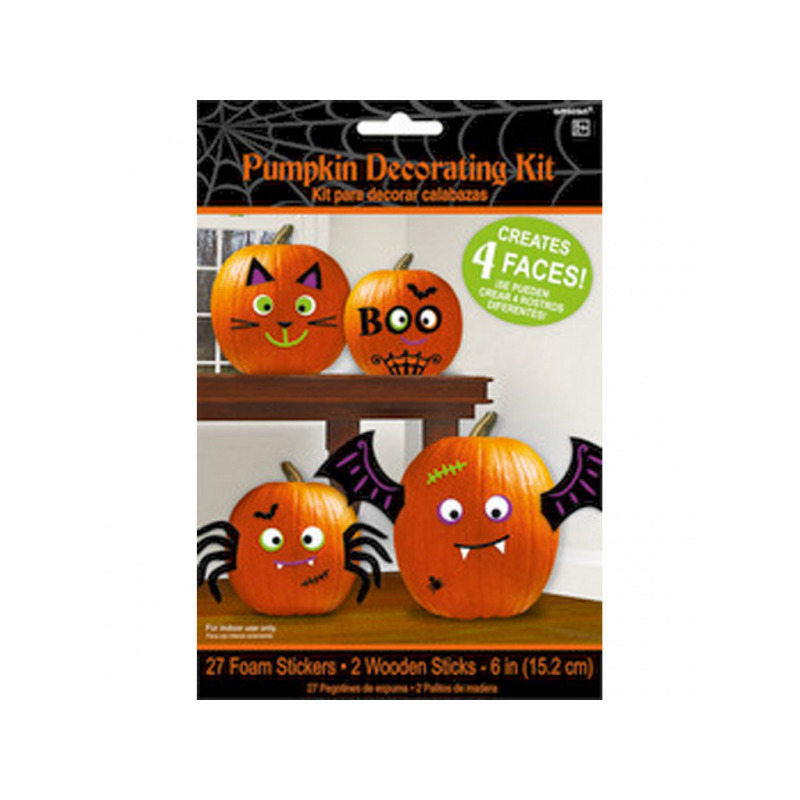 Pompoen Halloween decoratie kit 29-delig Foam stickers