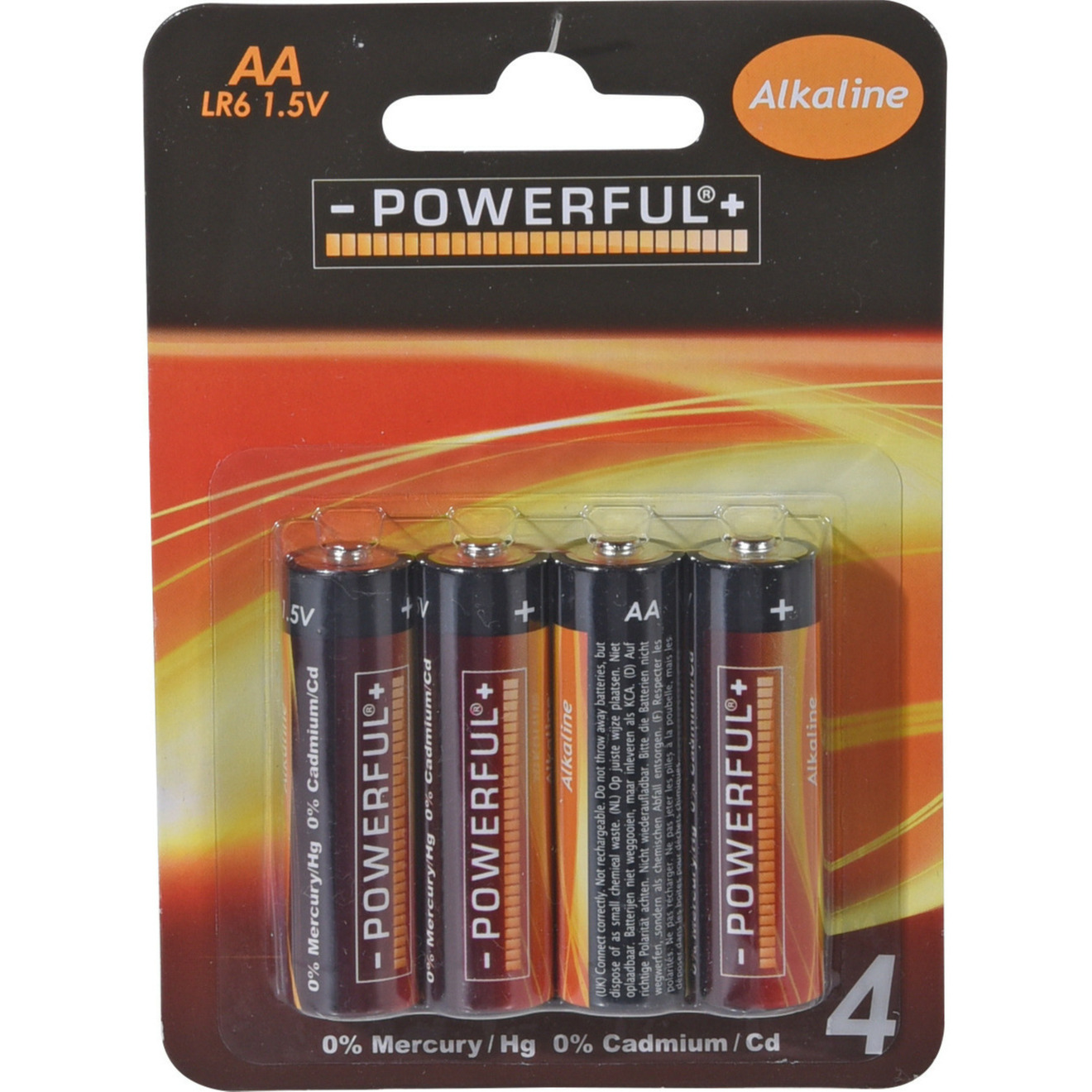 Powerful Batterijen Penlite AA type 4x stuks Alkaline