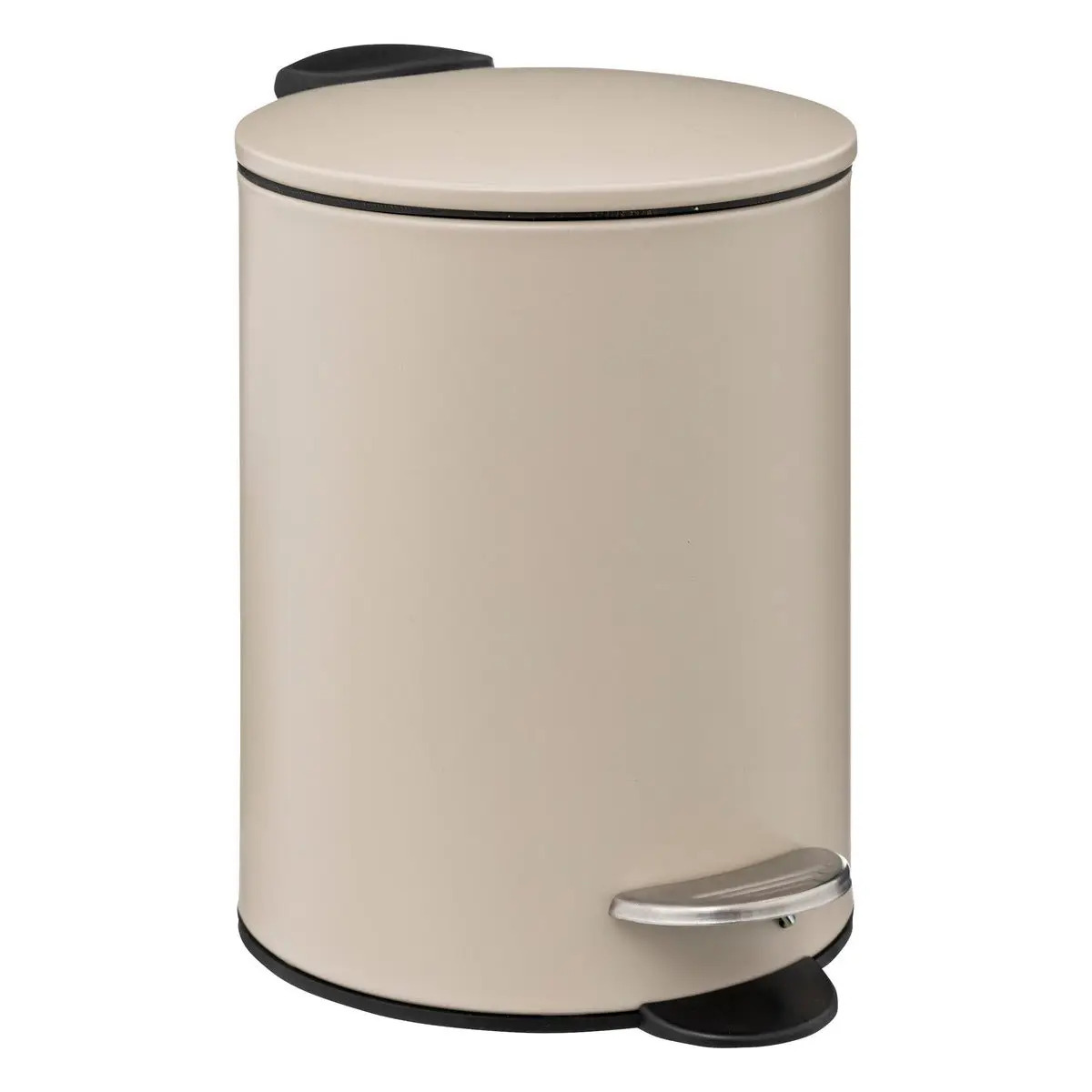 Prullenbak-pedaalemmer metaal beige 3 liter 16 x 25 cm Badkamer-toilet