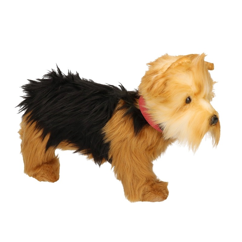 Realistische Yorkshire Terrier knuffeldier 25 cm