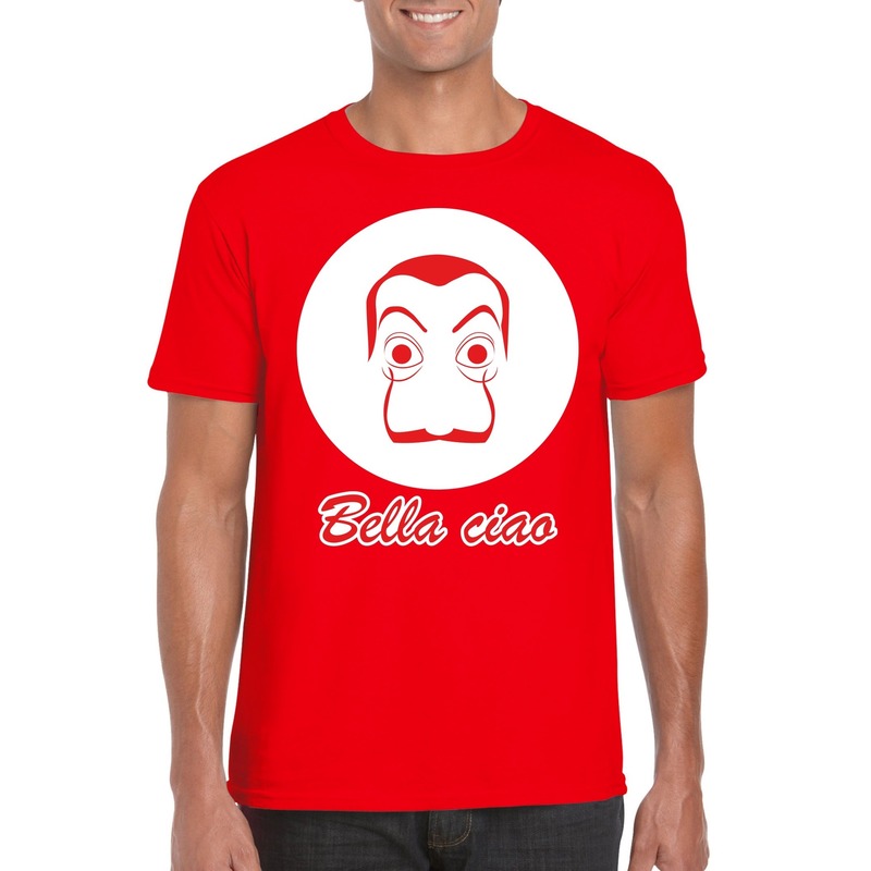 Rood Salvador Dali t-shirt voor heren