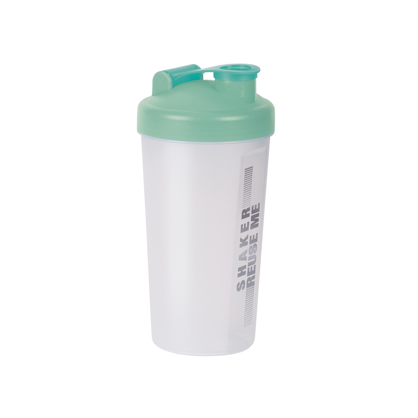 Shakebeker-shaker-bidon 700 ml transparant-groen kunststof