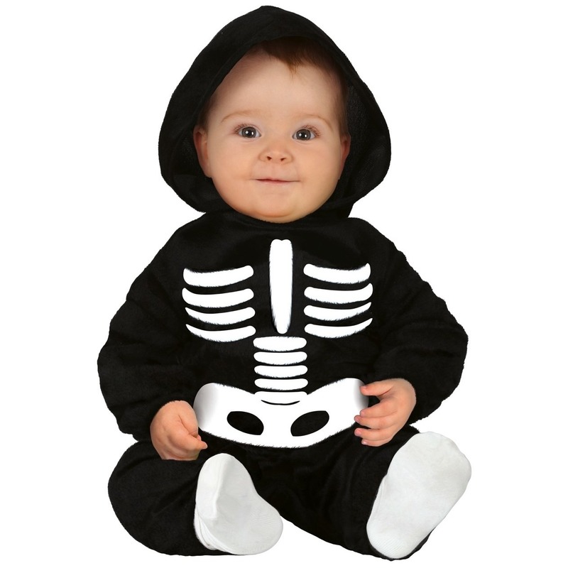 Skelettenpak verkleedkleding voor baby-peuter