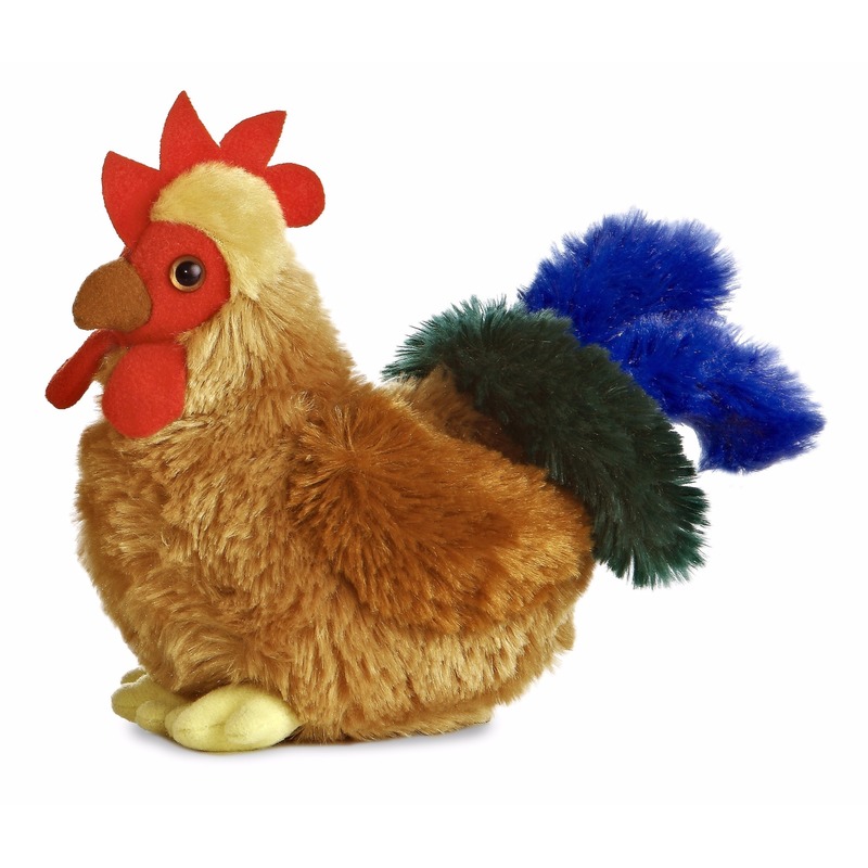 Speelgoed hanen-kippen knuffel 15 cm