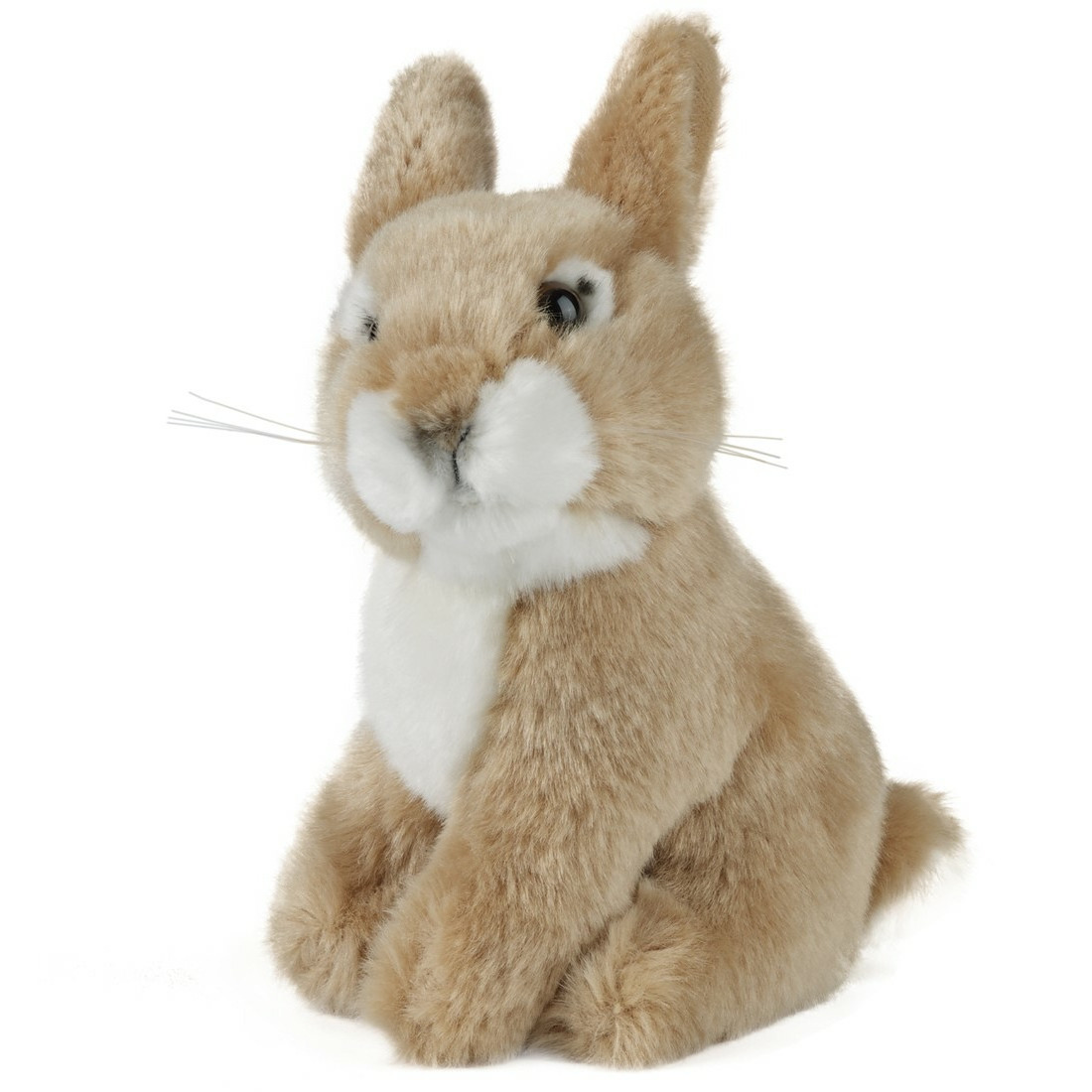 Speelgoed knuffel konijn-haasje bruin 16 cm