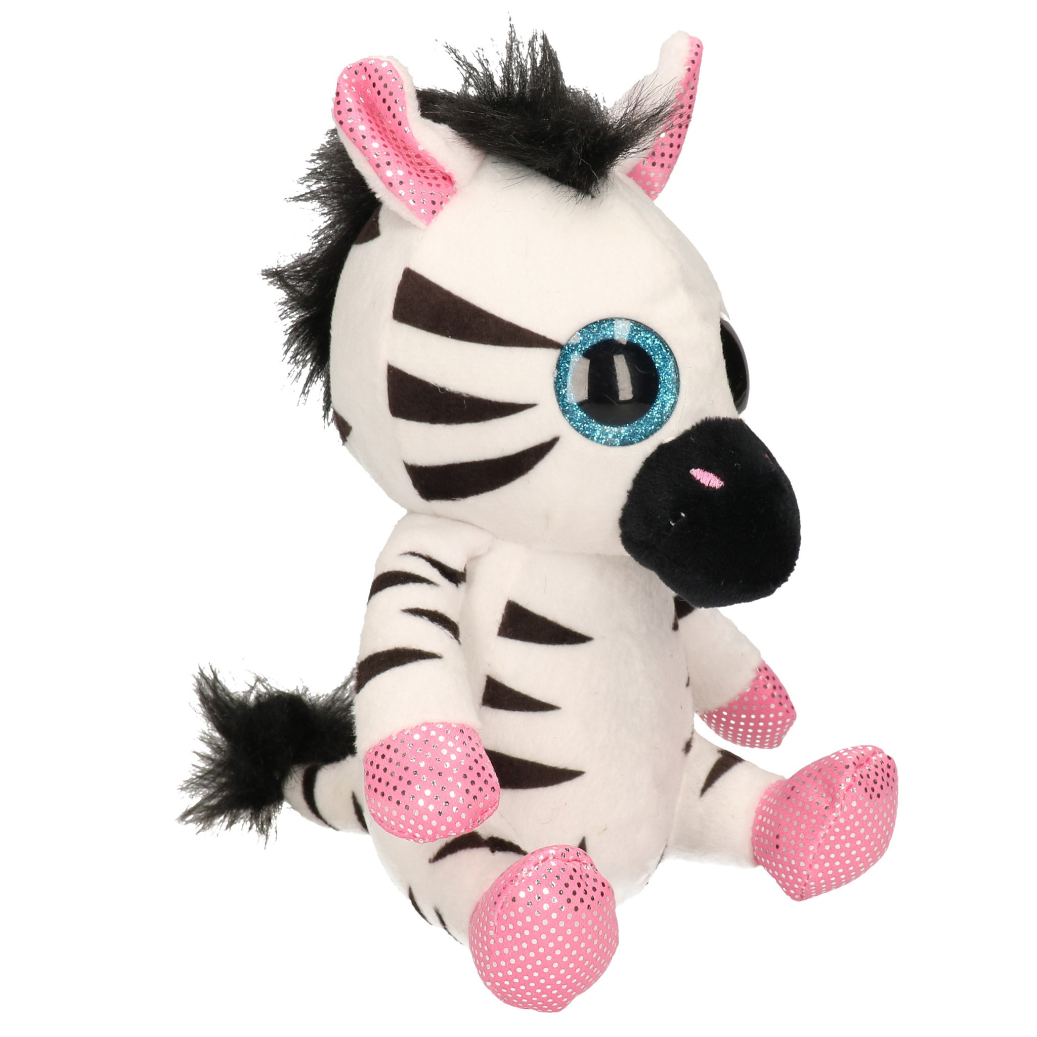 Speelgoed zebra knuffel 20 cm