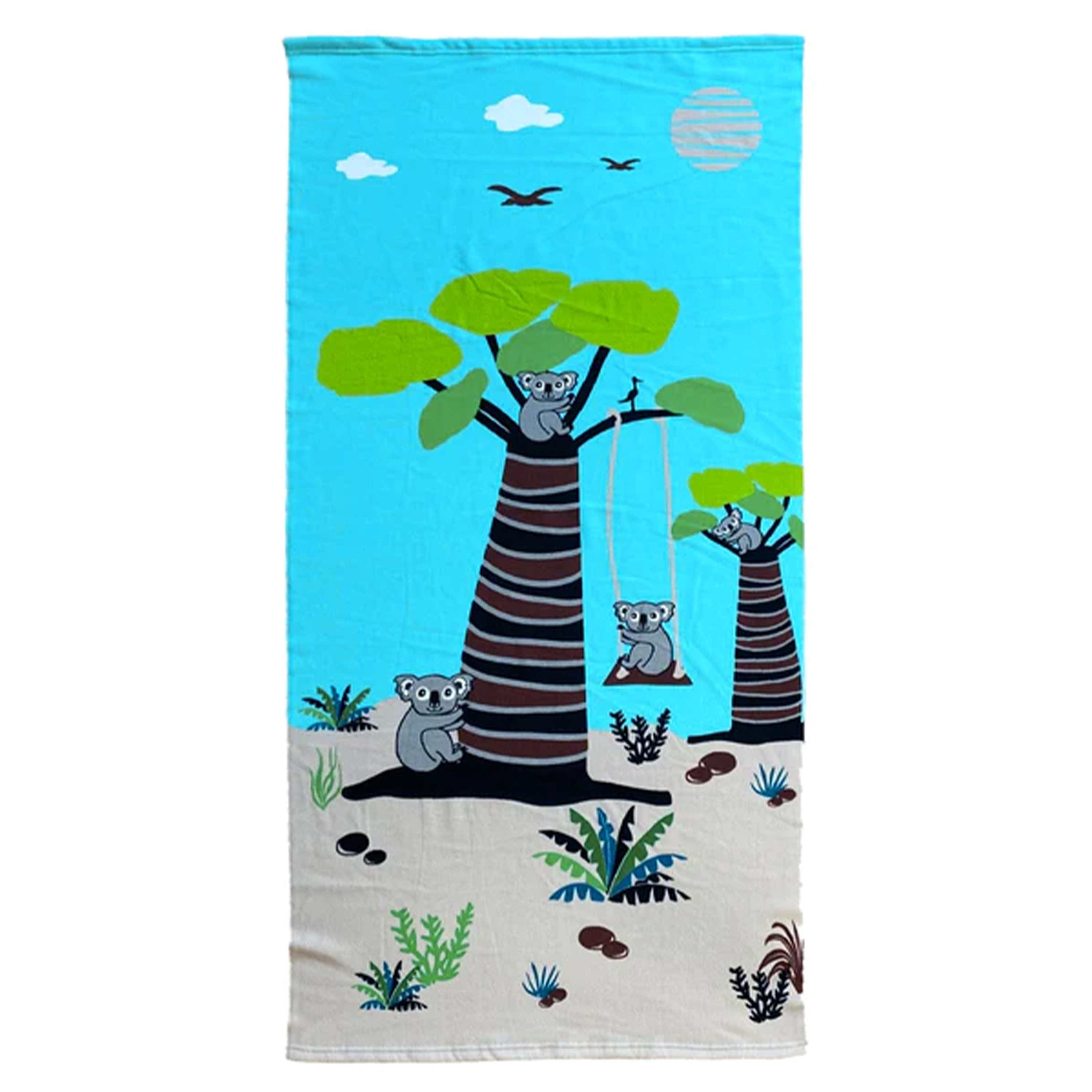 Strand-badlaken voor kinderen koala print 70 x 140 cm microvezel
