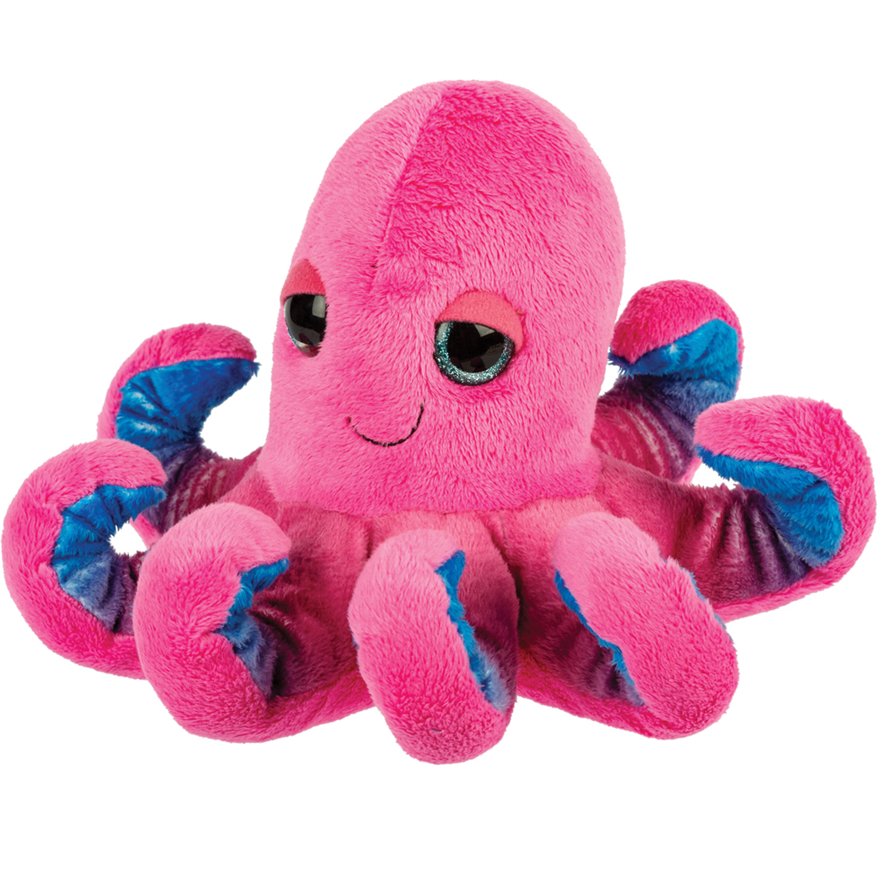 Suki Gifts pluche inktvis-octopus knuffeldier cute eyes roze 22 cm