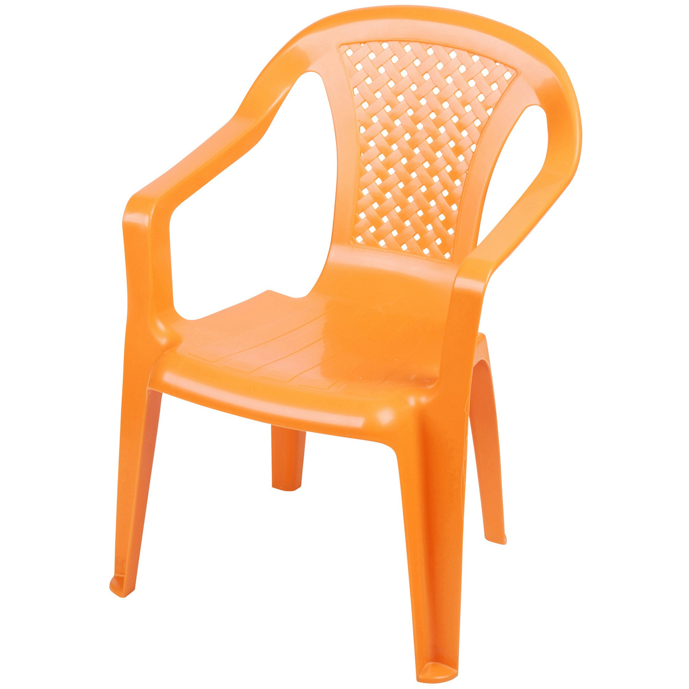 Sunnydays Kinderstoel oranje kunststof buiten-binnen L37 x B35 x H52 cm