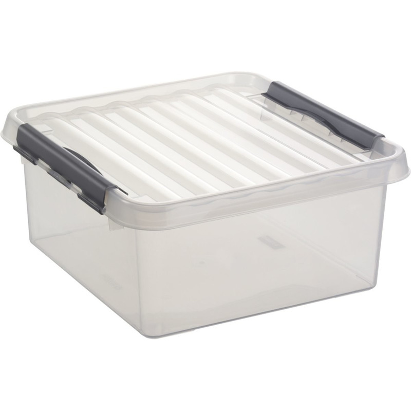Sunware opbergbox-opbergdoos transparant 18 liter 40 x 40 x 20 cm